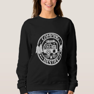 Camping Besties Outdoor Sayings Camper Sweatshirt