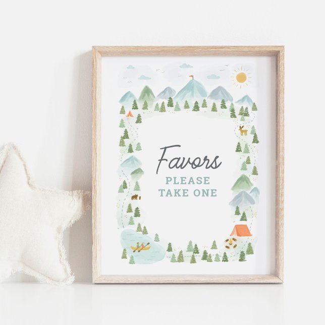 Camping Birthday Favours Sign (Creator Uploaded)