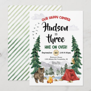 Camping Birthday Invitation