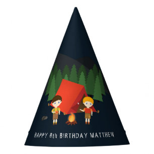 Camping Birthday Party Hat