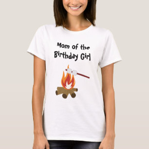 Camping Birthday Party Mom T-Shirt
