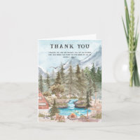 Camping Birthday Party | Photo Thank You