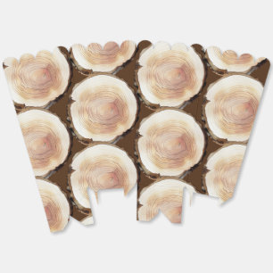 Camping Birthday Wood Pattern Favour Box