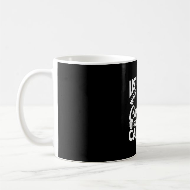 Camping bonfire camp life forest camper coffee mug (Left)