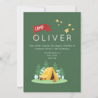 Camping Bonfire Outdoor Adventure Birthday