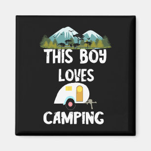 Camping Boy Camp Camper Camping Adventures Camping Magnet