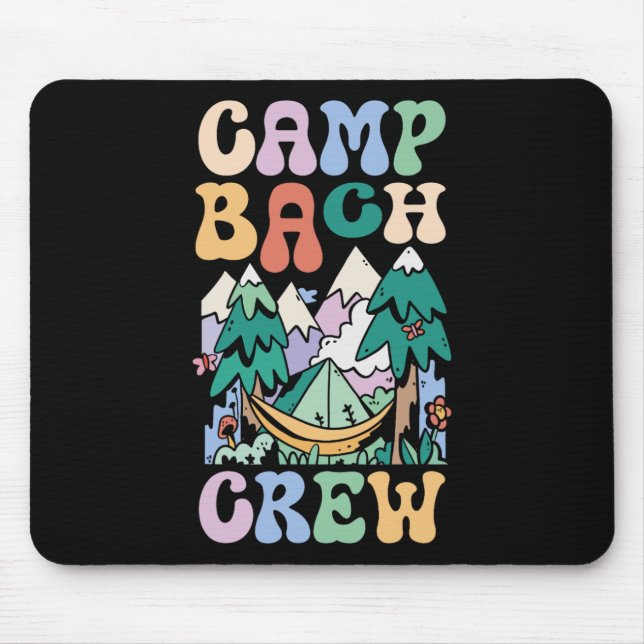 Camping Bridal Party Camp Bachelorette Camp Bach C Mouse Mat (Front)