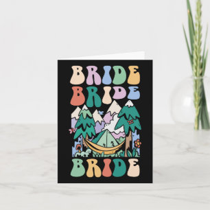 Camping Bridal Party Camp Bachelorette Camp Bride Card