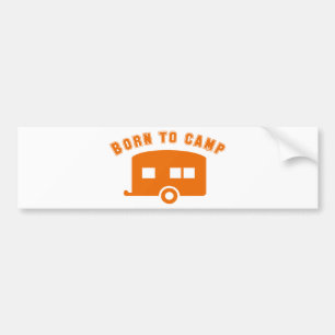 camping bumper sticker