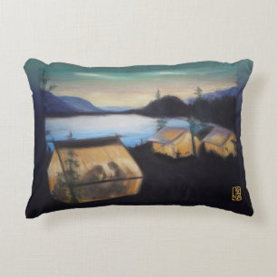 Camping by the Lake 12"x16" Decorative Cushion