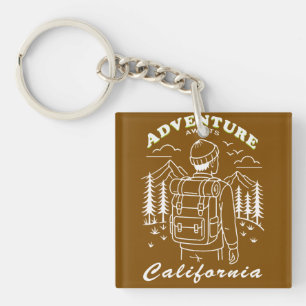 camping - California Key Ring