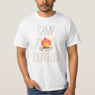 Camping camp conselor birthday shirt