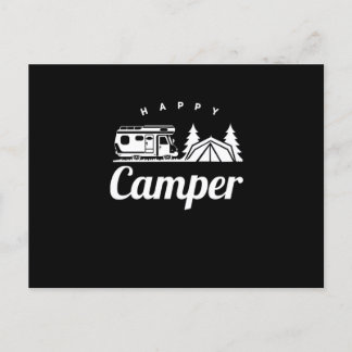 Camping Camp Hiking Nature Forest Tents Postcard