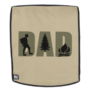 Camping camper and hiking hiker dad backpack