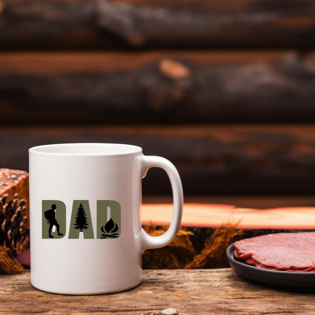 Camping camper and hiking hiker dad coffee mug (Creator Uploaded)