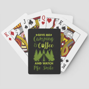 Camping Camper Coffee Gift Playing Cards