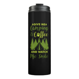 Camping Camper Coffee Gift Thermal Tumbler
