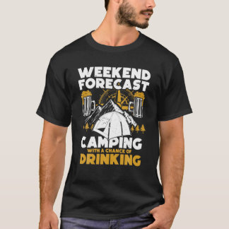 Camping Camper Funny Camping Beer Lover T-Shirt