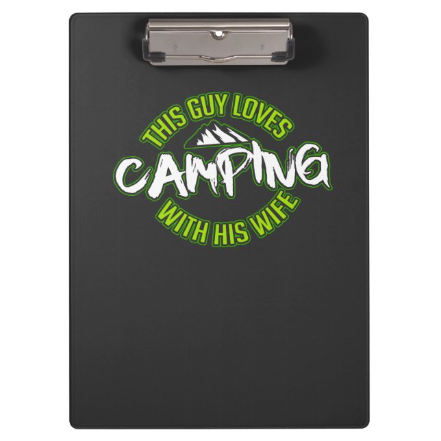 Camping Camper Gift Clipboard (Front)