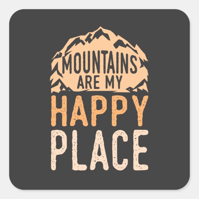 Camping - Camper Mountains Gifts Square Sticker (Front)