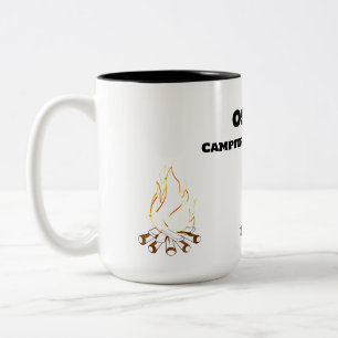 Camping: Campfire Chronicles Two-Tone Coffee Mug