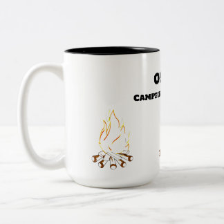 Camping:  Campfire Chronicles Two-Tone Coffee Mug