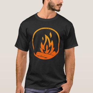Camping Campfire Circle Ring T-Shirt