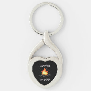 Camping Campfire Key Ring