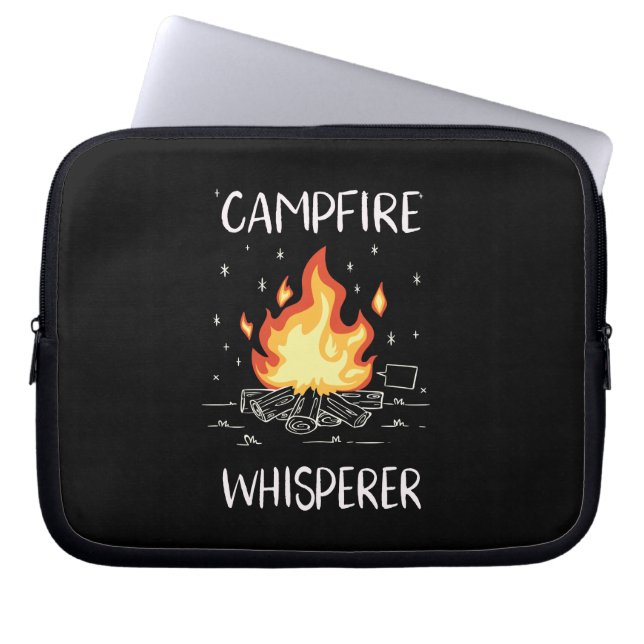 Camping Campfire Laptop Sleeve (Front)