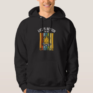 Camping Campfire Men Women Camping Trailer Camper Hoodie