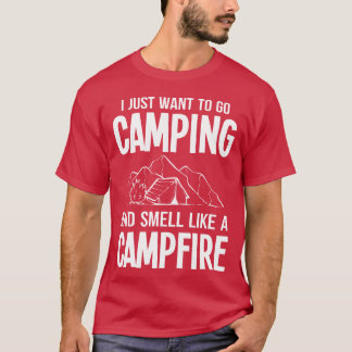 Camping Campfire Mountains Adventure Camping Out f T-Shirt