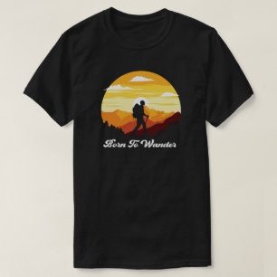 camping campfire mountains wanderlust, hiking T-Shirt
