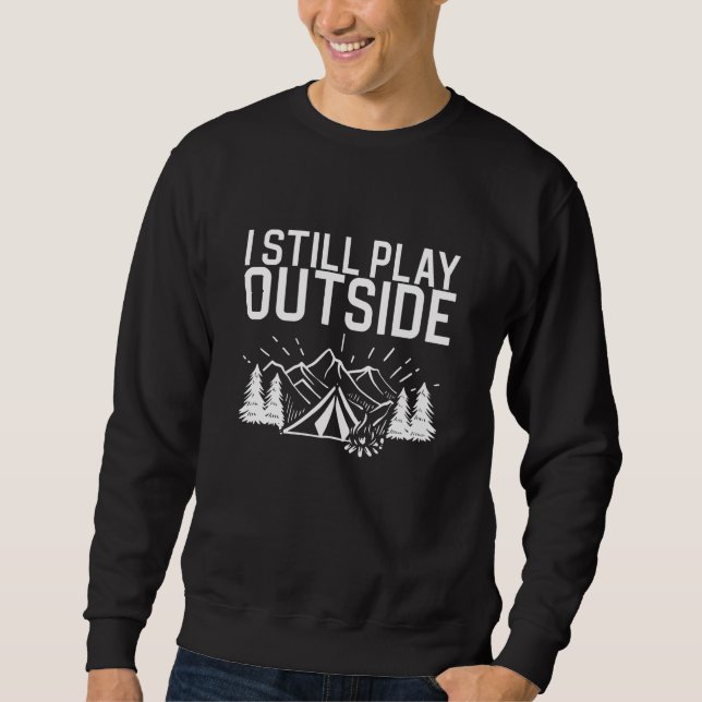 Camping Campfire Tent Sweatshirt (Front)