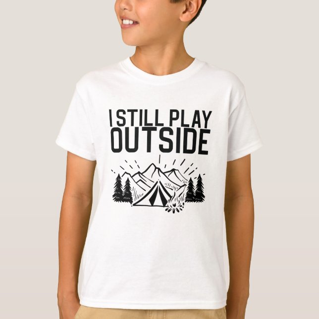 Camping Campfire Tent T-Shirt (Front)