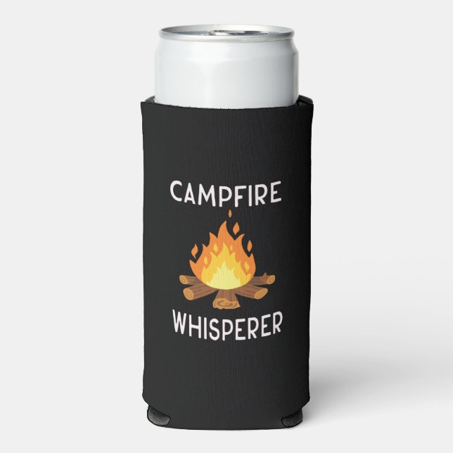 Camping - Campfire Whisperer  Seltzer Can Cooler (Seltzer Front)