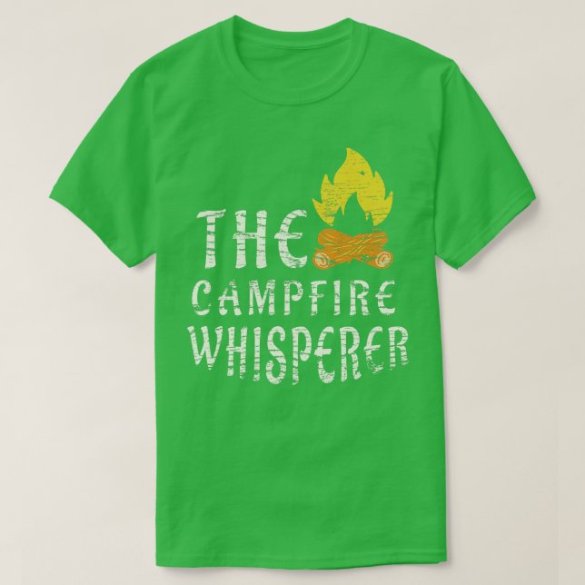 Camping Campfire Whisperer T-Shirt (Design Front)