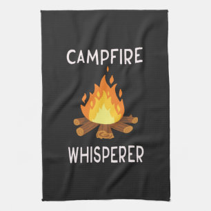 Camping - Campfire Whisperer Tea Towel