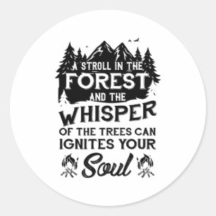 Camping Camping Gifs Classic Round Sticker