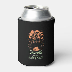 Camping - Camping Is My Happy Place Can Cooler
