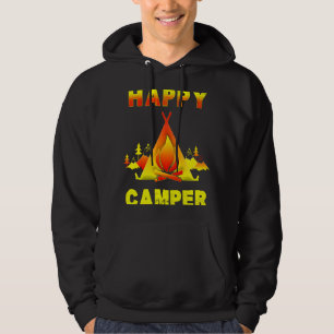 Camping   Camping  with Sayings Happy Camper Hoodie