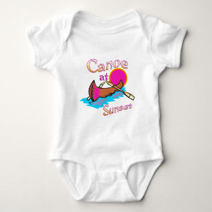 Camping Canoe Baby Bodysuit