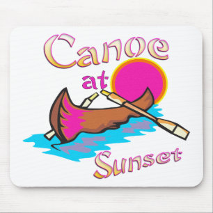 Camping Canoe Mouse Mat
