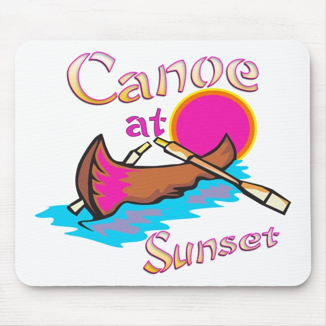 Camping Canoe Mouse Mat (Front)