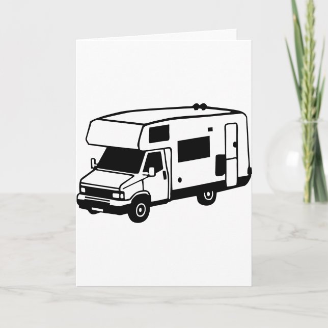 camping car holiday card (Front)