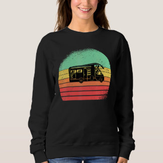 Camping Caravan Van Retro Sun 80s Sweatshirt