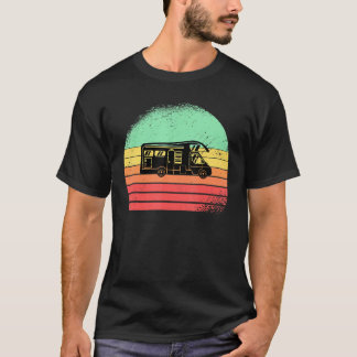 Camping Caravan Van Retro Sun 80s T-Shirt