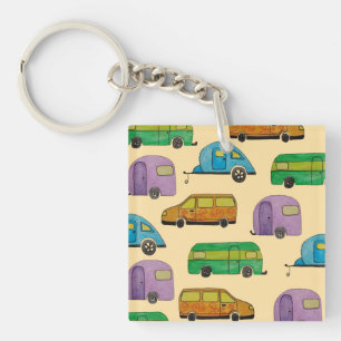 Camping caravans key ring