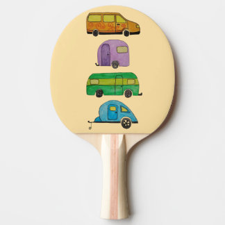 Camping caravans ping pong paddle