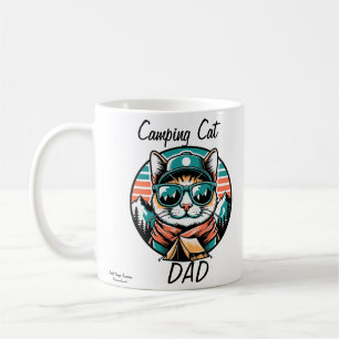 Camping Cat Dad Coffee Mug