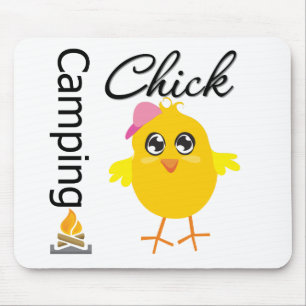 Camping Chick Mouse Mat